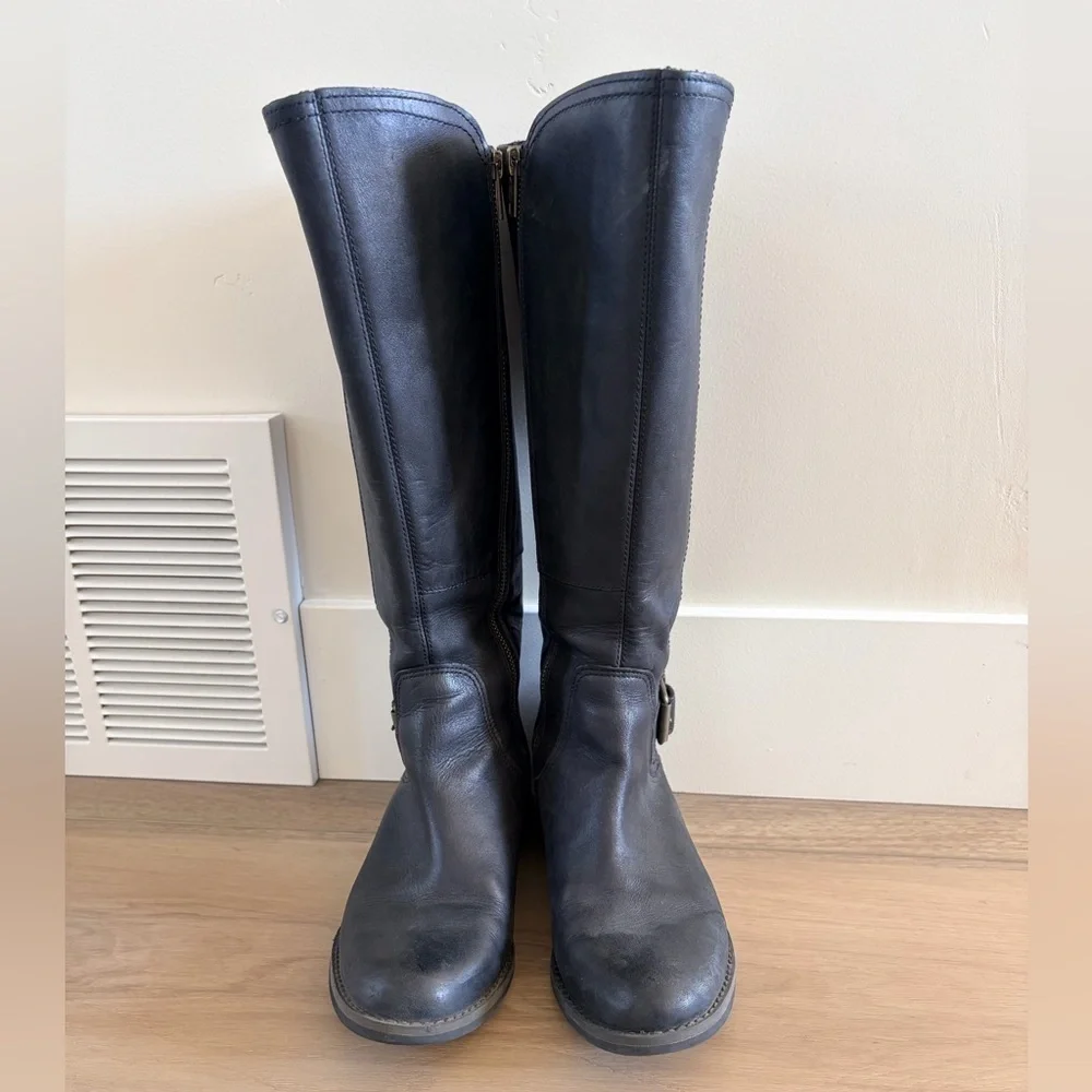 Timberland Savin Hill Black Leather Riding Boots